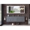 Castello Usa Nile 72" Wall Mounted  Gray Vanity With Gray Top And Brushed Nickel Handles CB-MC-72G-BN-2053-GR - alternate 4